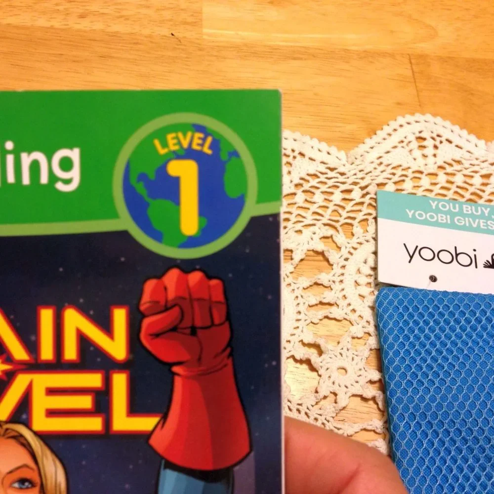 Back to School, New Yoobi pencil pouch and Marvel Reader, Level One